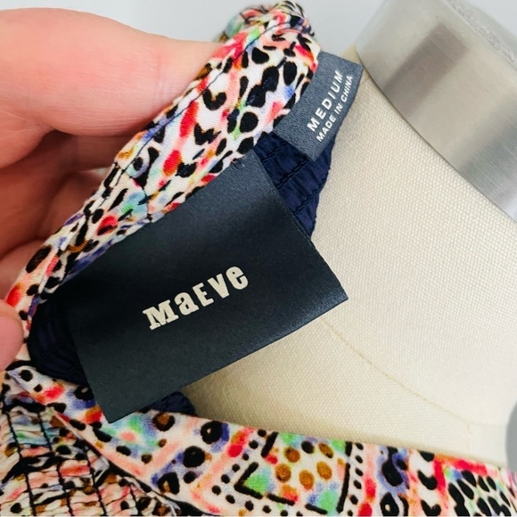 Anthropologie Maeve Tiled Amethyst Dress- Size Medium- Multicolored - Picture 9 of 9